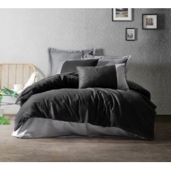 COTTON BOX 1842-CB PLAIN TK RNF NEVRESIM TAKIMI SIYAH-GRI