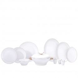 KORKMAZ A8187 LIDYA COLLECTION GOLD 60 PRC YEMEK TAKIMI