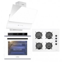 LUXELL PLATINIUM ANKASTRE SET BEYAZ (A68-SGF3DDT FIRIN+OC88 OCAK+835 DAVLUMBAZ)