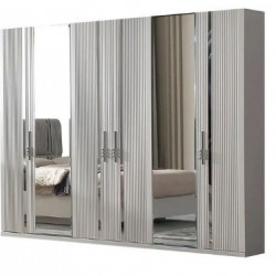 0205 CIZGI 6 KAPILI DOLAP MDF