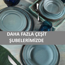 Kütahya Porselen Pearl Tuana 24 Parça Yemek Takımı Mavi - ŞUBELERIMIZDE