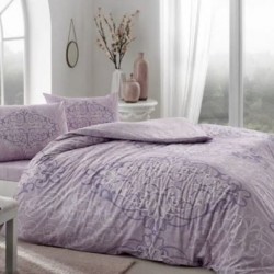 TAÇ.(60266433)-RNF CIFT KSLK NEVRESIM TAKIMI LUNA V01-LILA